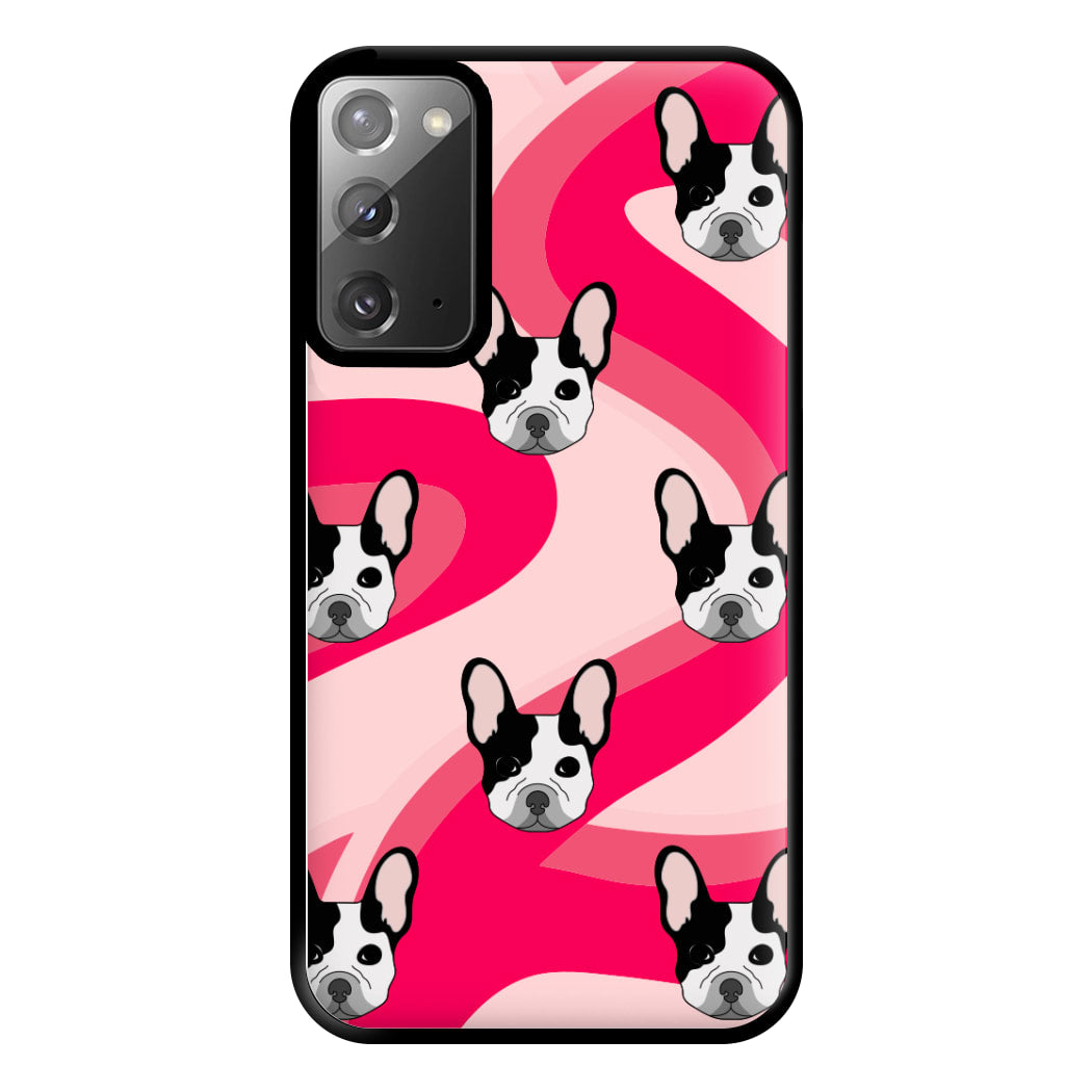 Abstact Frenchie - Dog Pattern Phone Case for Galaxy Note 20 Ultra