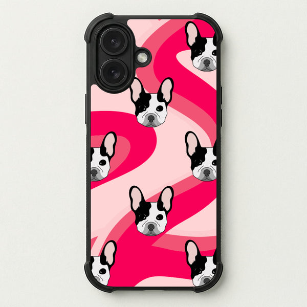 Abstact Frenchie - Dog Pattern Phone Case — Bumper case