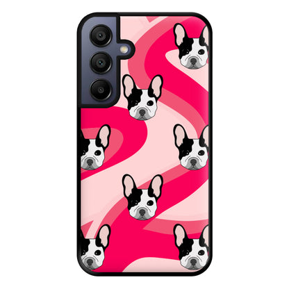 Abstact Frenchie - Dog Pattern Phone Case for Galaxy A15