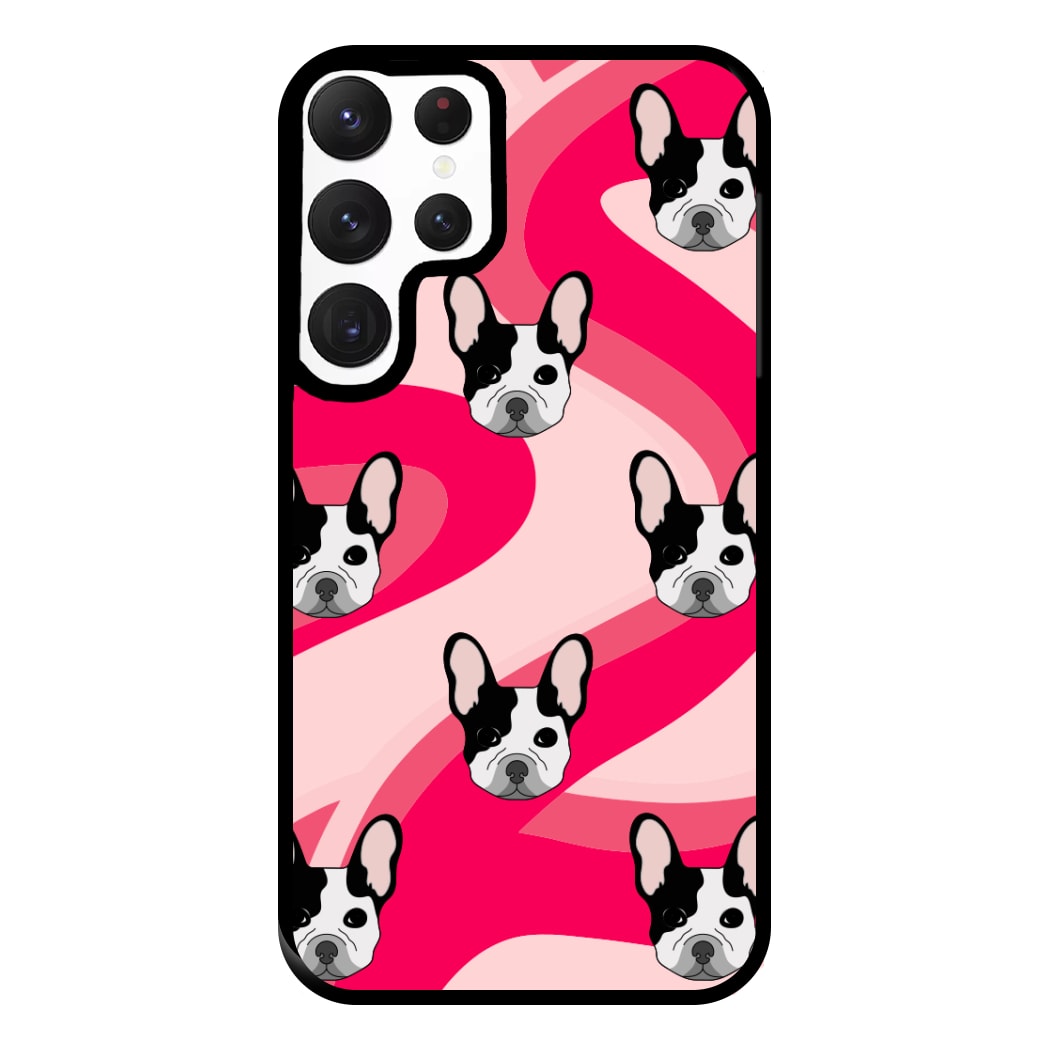 Abstact Frenchie - Dog Pattern Phone Case for Galaxy S22 Ultra