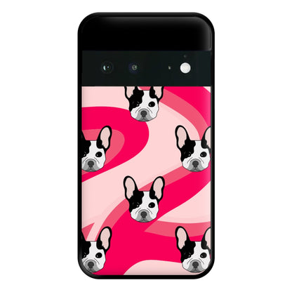 Abstact Frenchie - Dog Pattern Phone Case for Google Pixel 6a