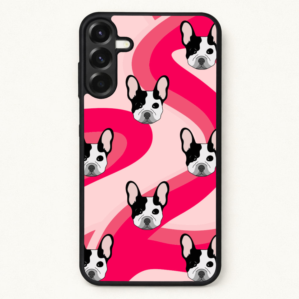 Abstact Frenchie - Dog Pattern Phone Case for Galaxy A57