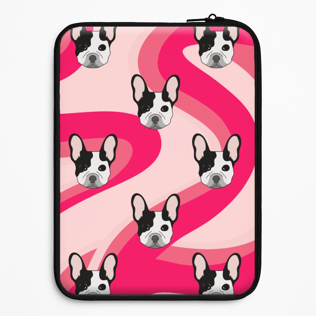 Abstact Frenchie - Dog Pattern Laptop Sleeve