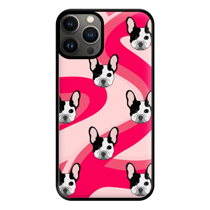 Abstact Frenchie - Dog Pattern Phone Case for iPhone 13 Pro Max