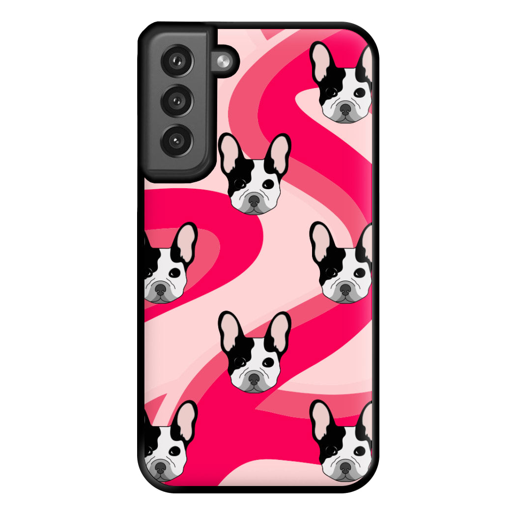 Abstact Frenchie - Dog Pattern Phone Case for Galaxy S21FE