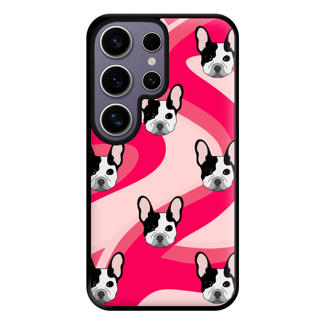 Abstact Frenchie - Dog Pattern Phone Case for Galaxy S25 Ultra