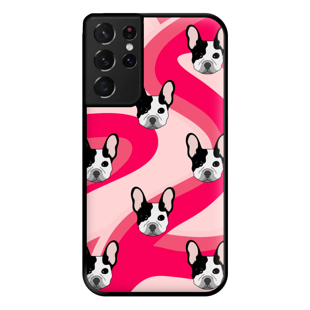 Abstact Frenchie - Dog Pattern Phone Case for Galaxy S21 Ultra