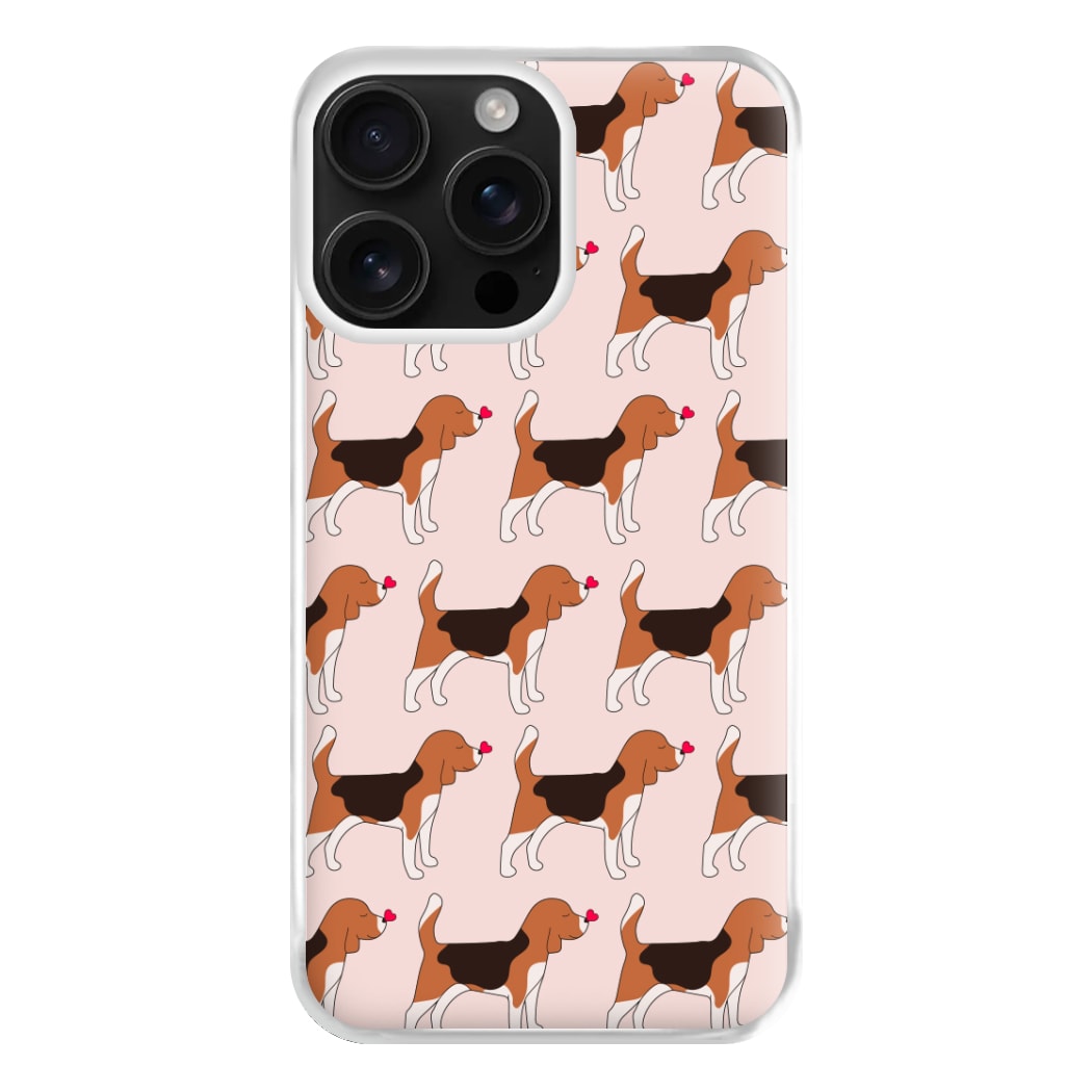 Love Beagle - Dog Pattern Phone Case