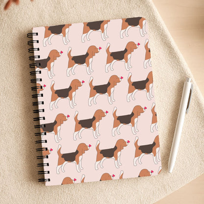 Love Beagle - Dog Pattern Notepad