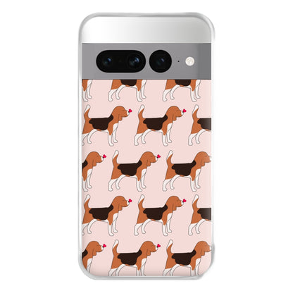 Love Beagle - Dog Pattern Phone Case for Google Pixel 7 Pro