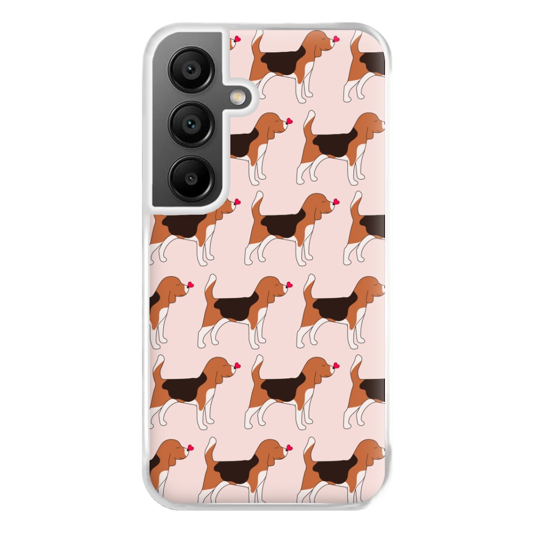 Love Beagle - Dog Pattern Phone Case for Galaxy A55