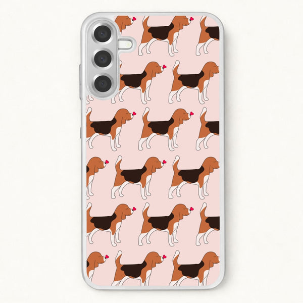 Love Beagle - Dog Pattern Phone Case for Galaxy A17