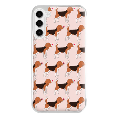 Love Beagle - Dog Pattern Phone Case for Galaxy S23FE