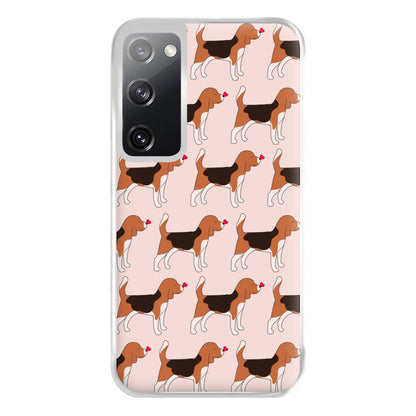 Love Beagle - Dog Pattern Phone Case for Galaxy S20