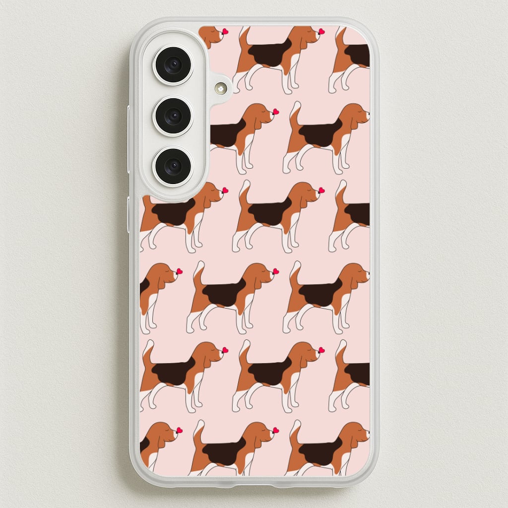 Love Beagle - Dog Pattern Phone Case for Galaxy S25FE