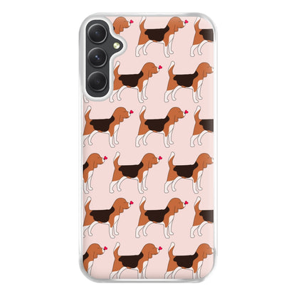 Love Beagle - Dog Pattern Phone Case for Galaxy A34