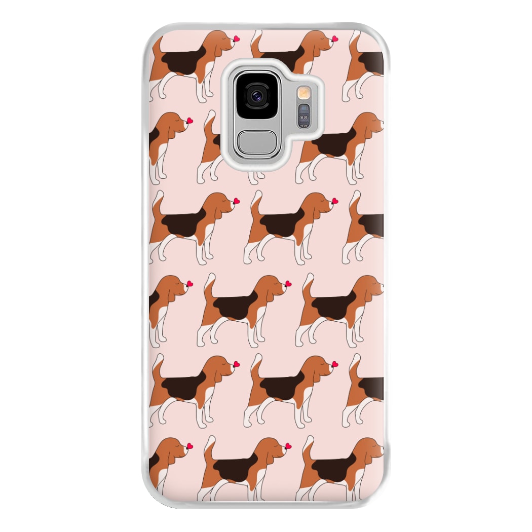 Love Beagle - Dog Pattern Phone Case for Galaxy S9 Plus