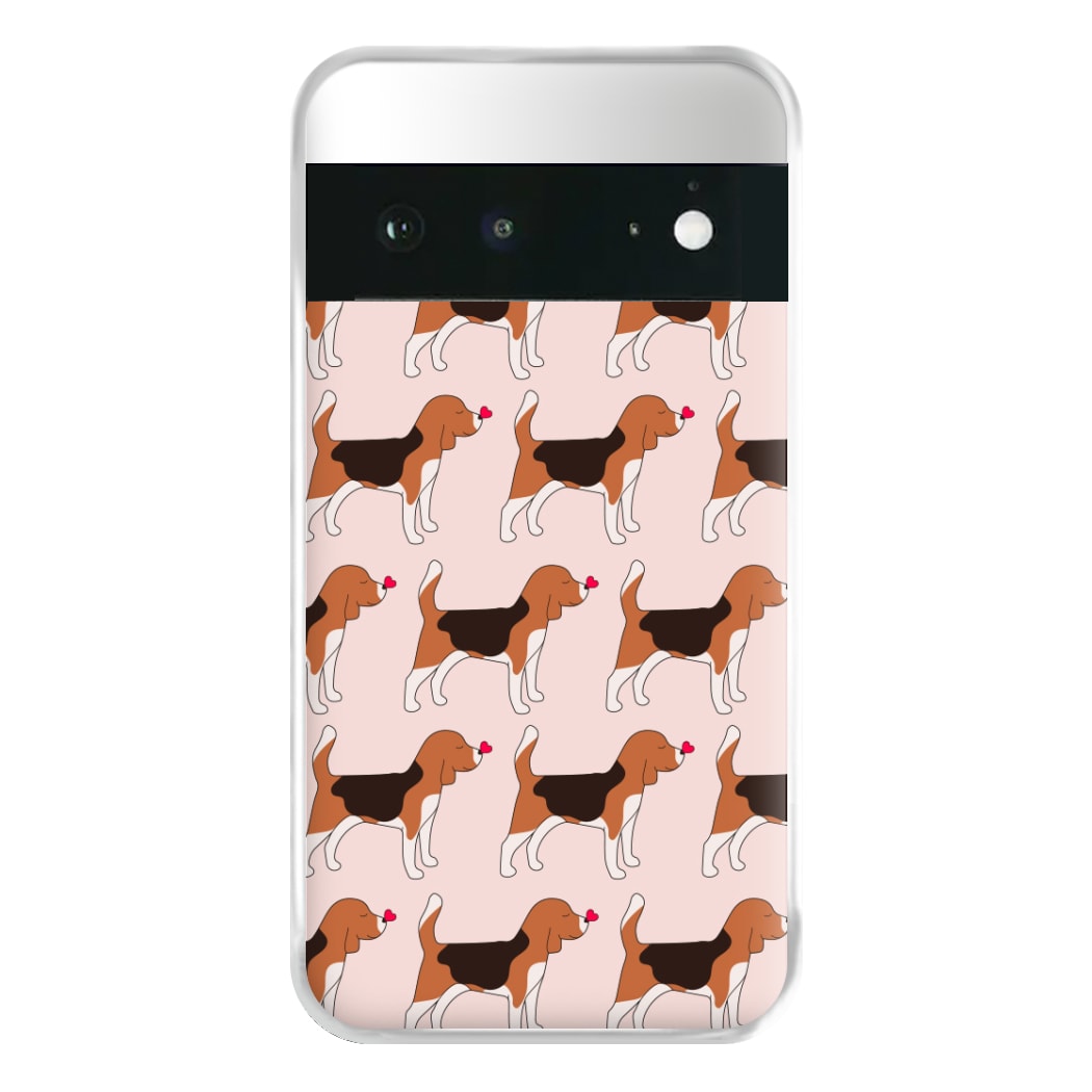 Love Beagle - Dog Pattern Phone Case for Google Pixel 6a