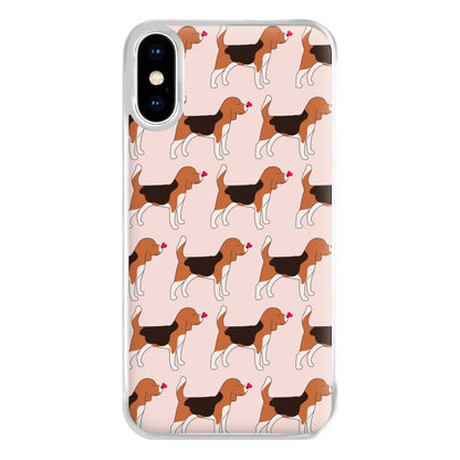 Love Beagle - Dog Pattern Phone Case for iPhone XS Max