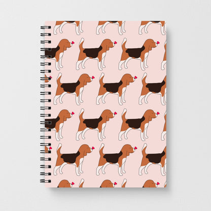 Love Beagle - Dog Pattern Notebook