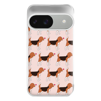 Love Beagle - Dog Pattern Phone Case for Google Pixel 9 / 9 Pro