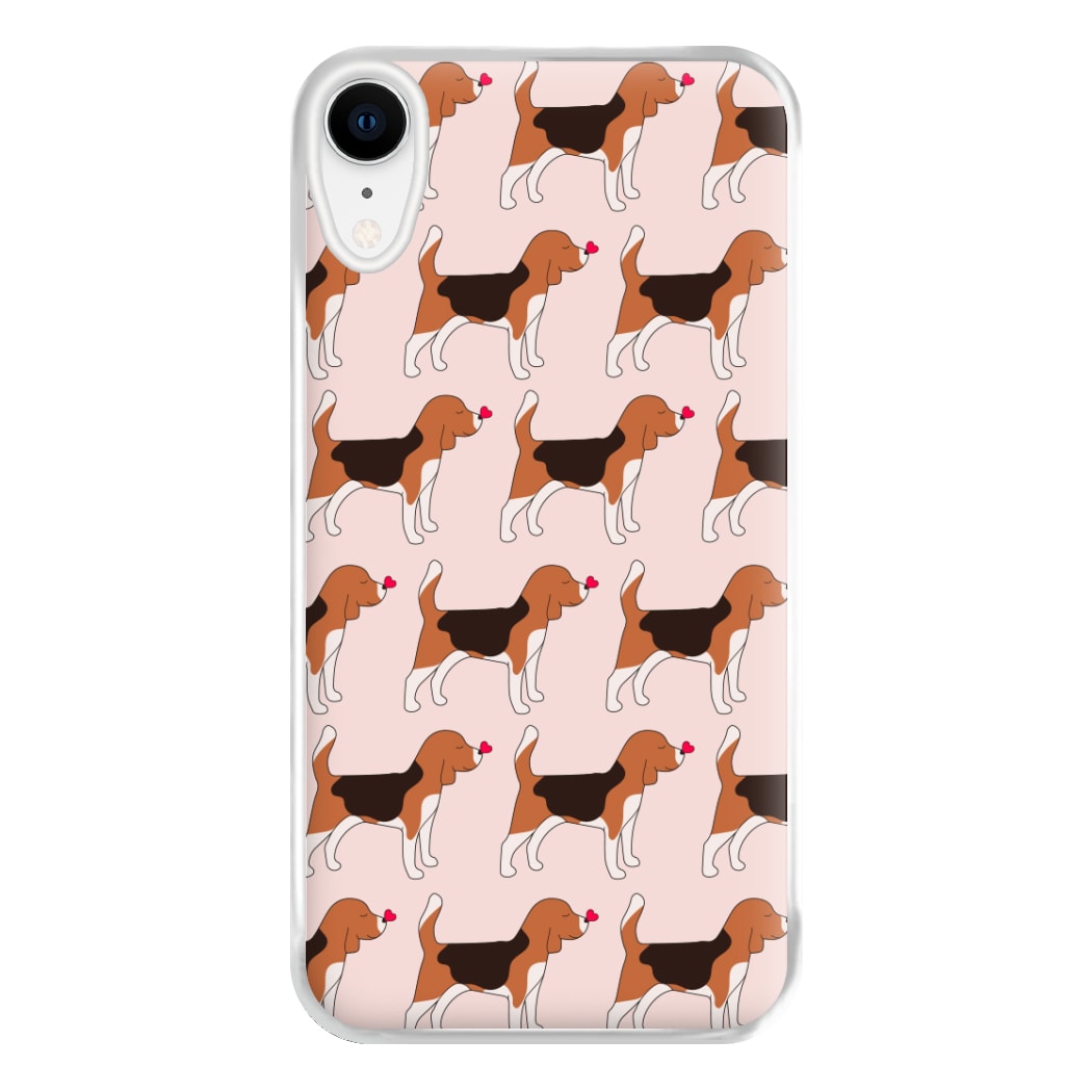 Love Beagle - Dog Pattern Phone Case for iPhone XR