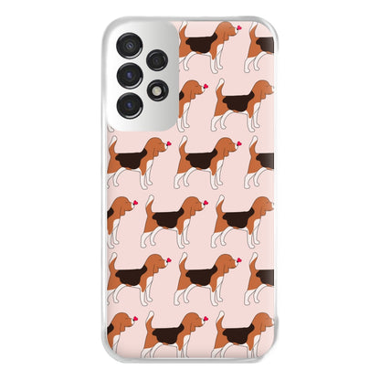 Love Beagle - Dog Pattern Phone Case for Galaxy A53