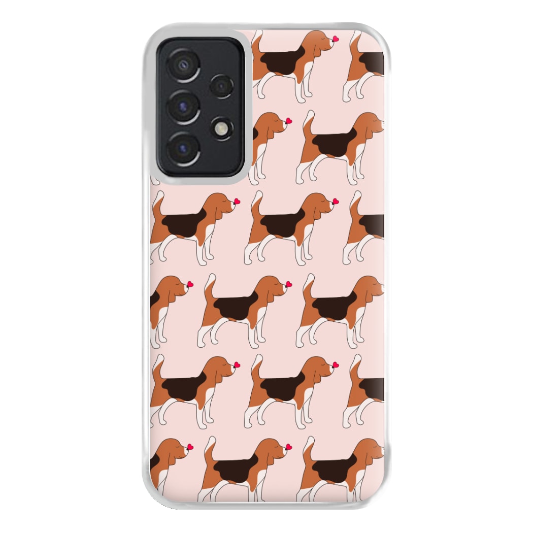 Love Beagle - Dog Pattern Phone Case for Galaxy A52 / A52s