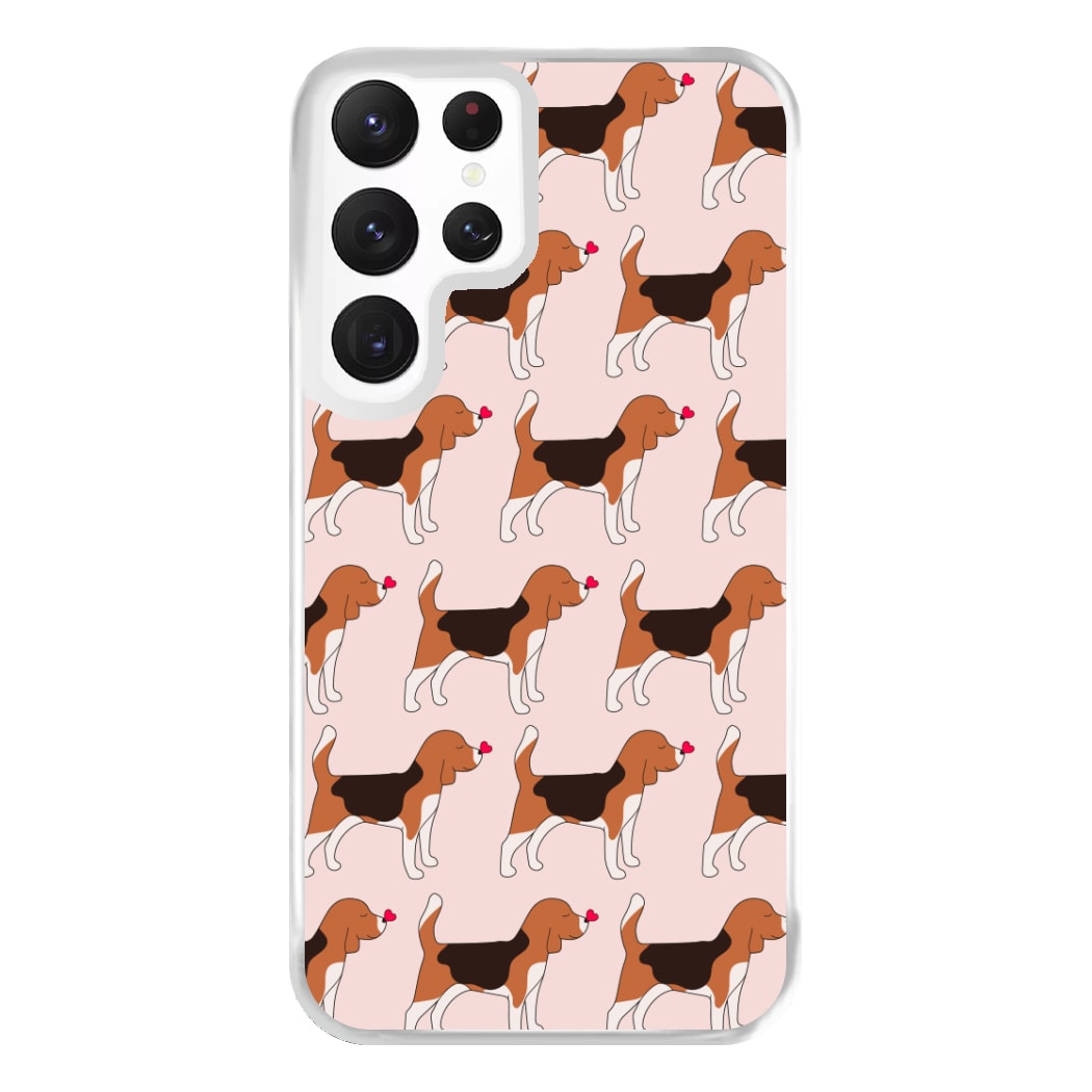 Love Beagle - Dog Pattern Phone Case for Galaxy S22 Ultra