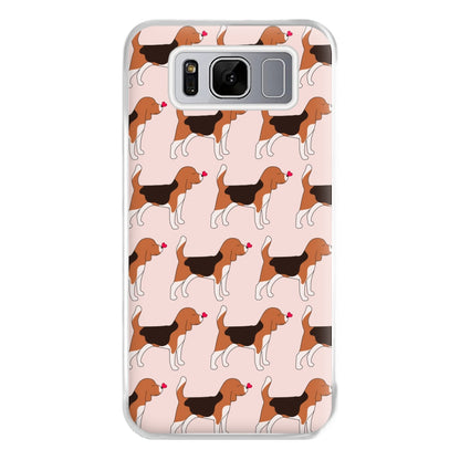 Love Beagle - Dog Pattern Phone Case for Galaxy S8 Plus