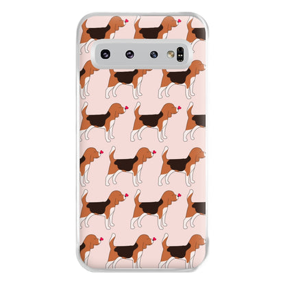 Love Beagle - Dog Pattern Phone Case for Galaxy S10 Plus