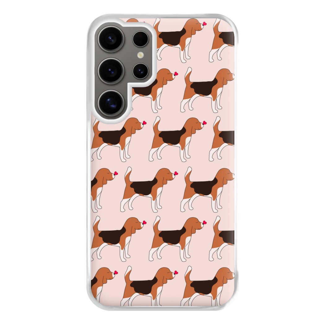 Love Beagle - Dog Pattern Phone Case for Galaxy S24 Ultra