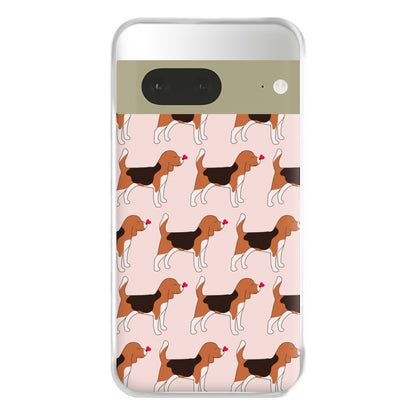 Love Beagle - Dog Pattern Phone Case for Google Pixel 7a