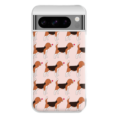 Love Beagle - Dog Pattern Phone Case for Google Pixel 8 Pro