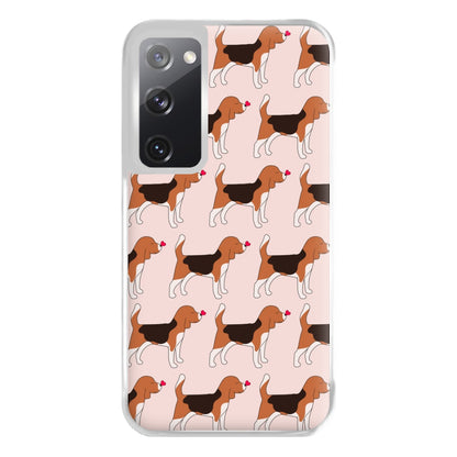 Love Beagle - Dog Pattern Phone Case for Galaxy S20FE