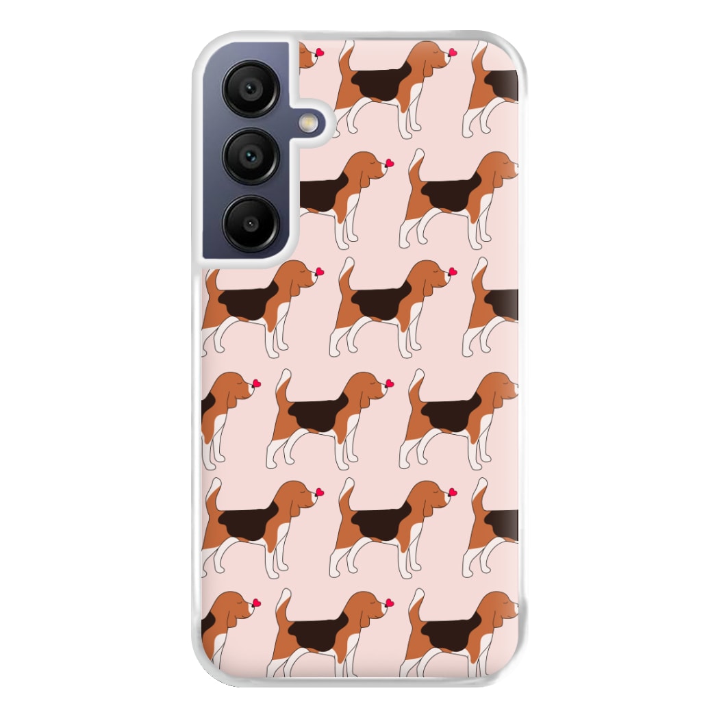 Love Beagle - Dog Pattern Phone Case for Galaxy A16