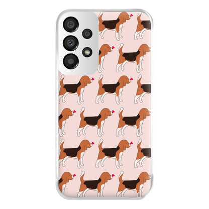 Love Beagle - Dog Pattern Phone Case for Galaxy A33