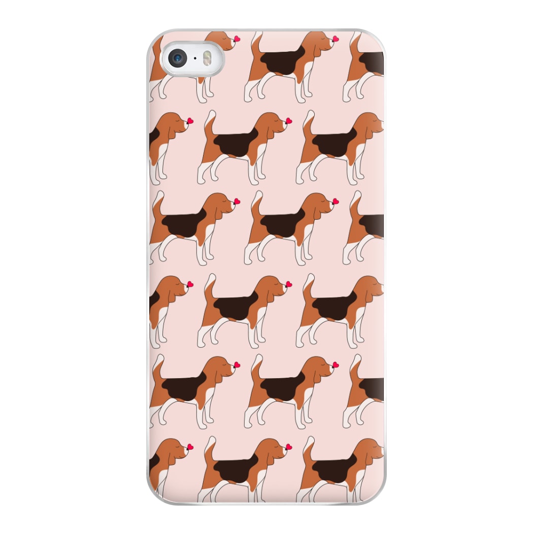 Love Beagle - Dog Pattern Phone Case for iPhone 5 / 5s / SE 2016