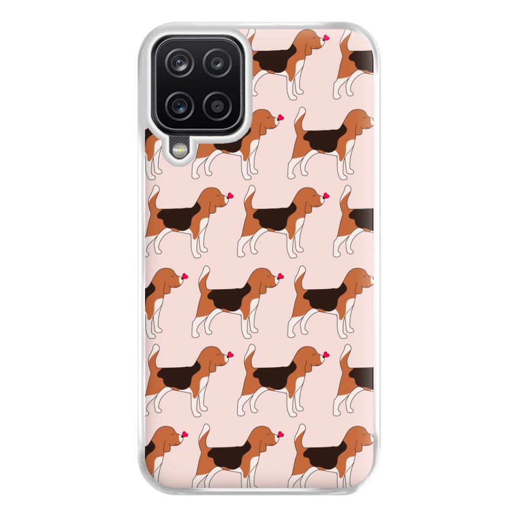 Love Beagle - Dog Pattern Phone Case for Galaxy A12