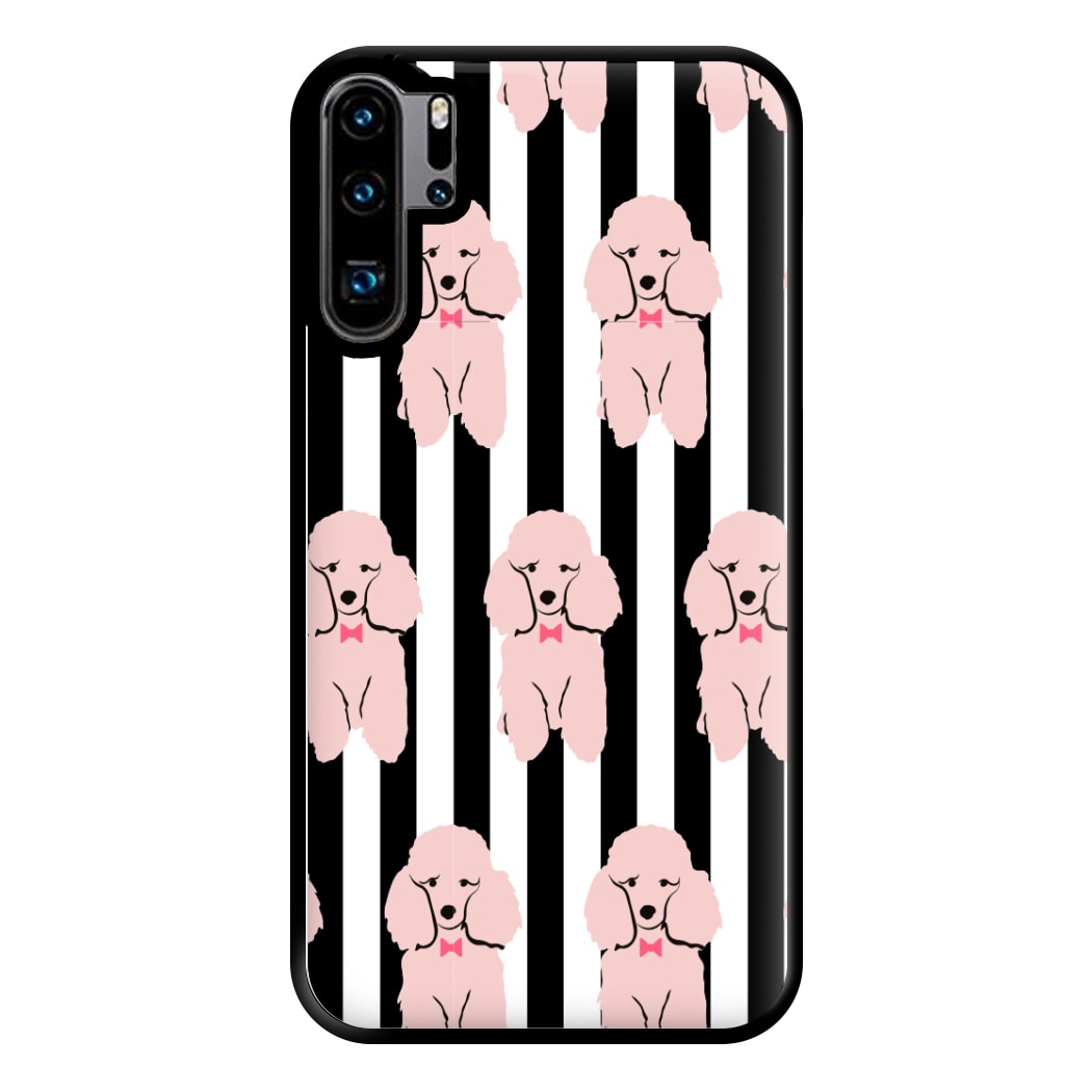 Striped Poodle - Dog Pattern Phone Case for Huawei P30 Pro