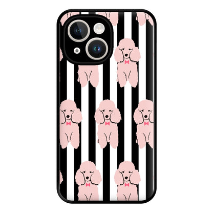 Striped Poodle - Dog Pattern Phone Case for iPhone 14 Plus