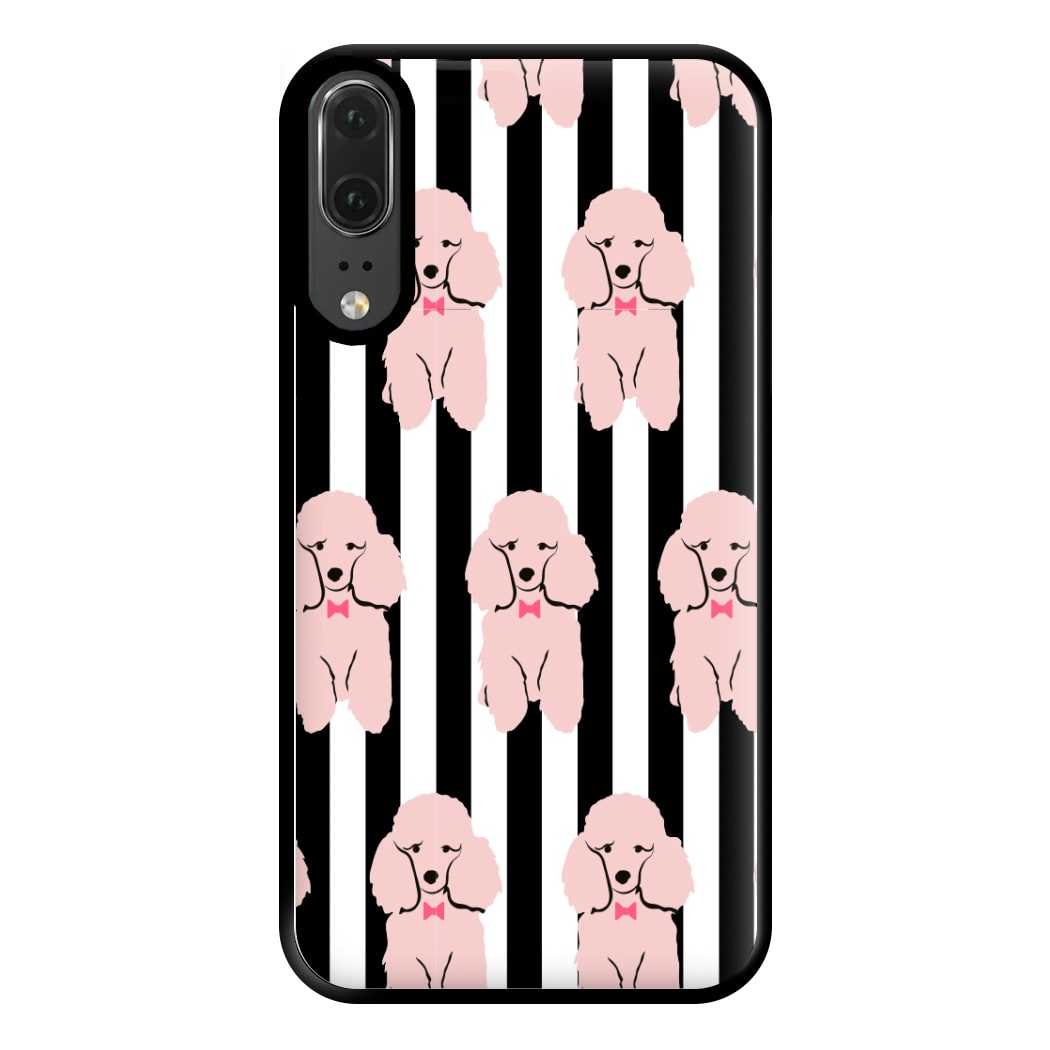 Striped Poodle - Dog Pattern Phone Case for Huawei P20