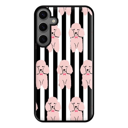 Striped Poodle - Dog Pattern Phone Case for Galaxy S23FE