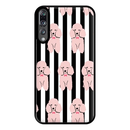 Striped Poodle - Dog Pattern Phone Case for Huawei P20 Pro