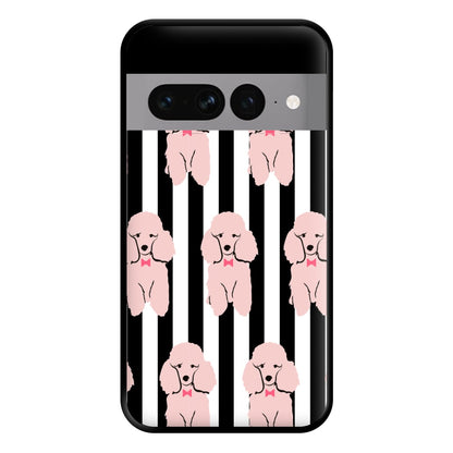 Striped Poodle - Dog Pattern Phone Case for Google Pixel 7 Pro