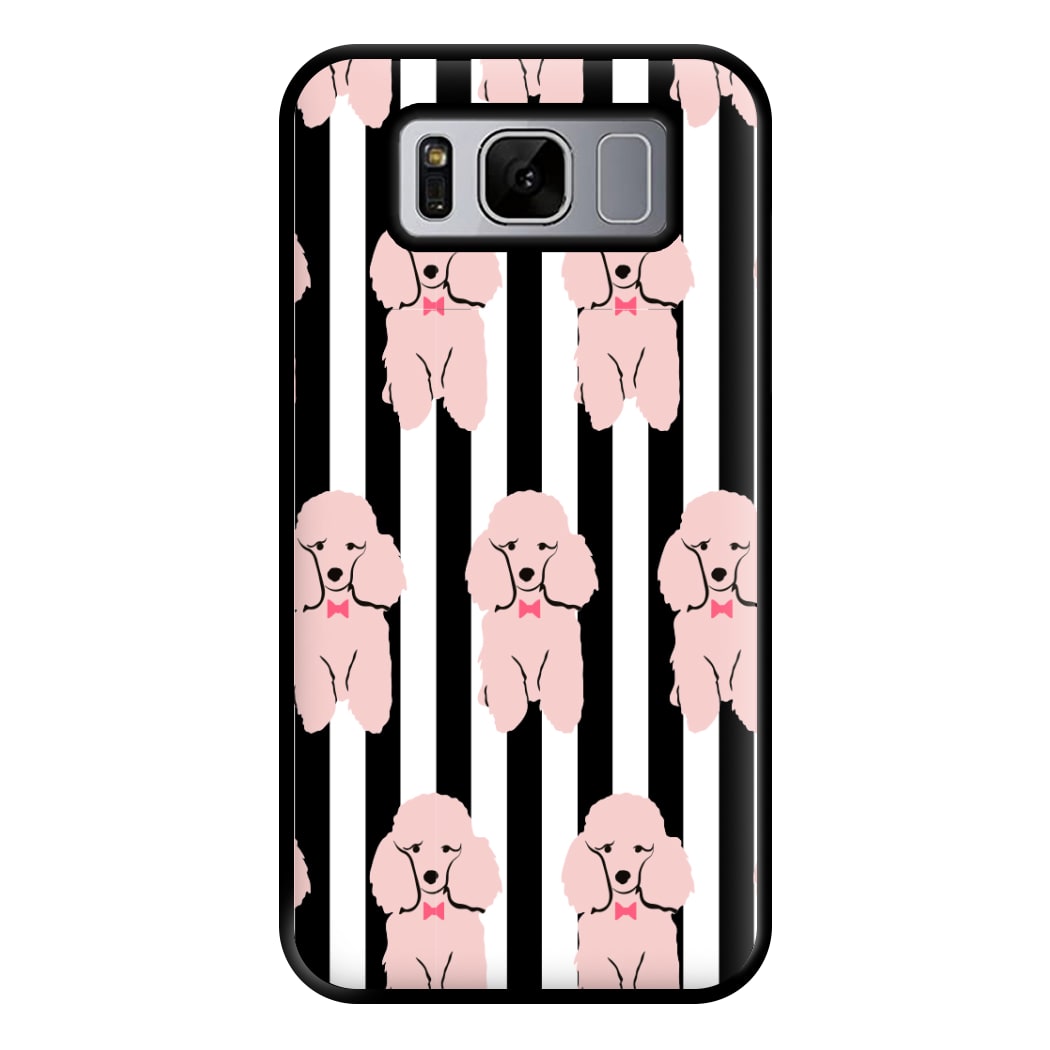 Striped Poodle - Dog Pattern Phone Case for Galaxy S8 Plus