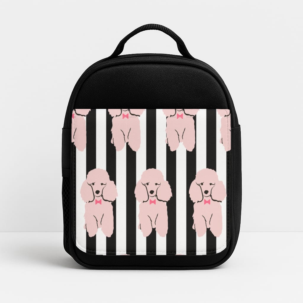 Striped Poodle - Dog Pattern Lunchbox