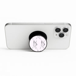 Dobermann Outline - Dog Pattern Phone Stand