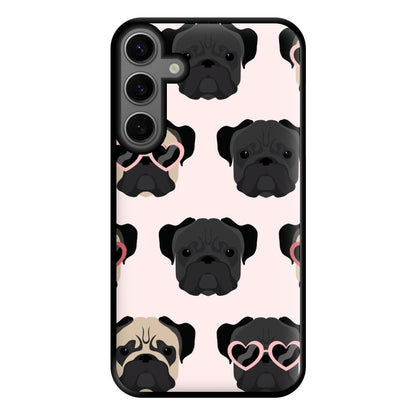 Sunny Pug Life - Dog Pattern Phone Case for Galaxy S23FE