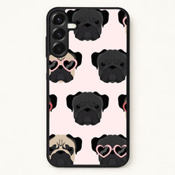 Sunny Pug Life - Dog Pattern Phone Case for Galaxy A57